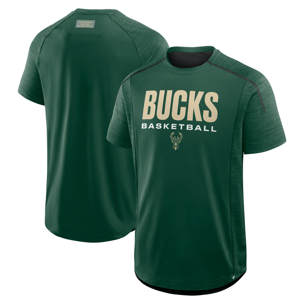 Milwaukee Bucks Inbound Pass Play Practice T-Shirt Hunter Green