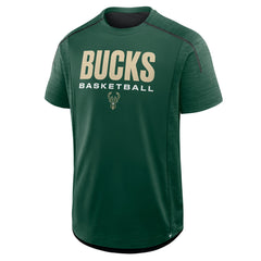 Milwaukee Bucks Inbound Pass Play Practice T-Shirt Hunter Green