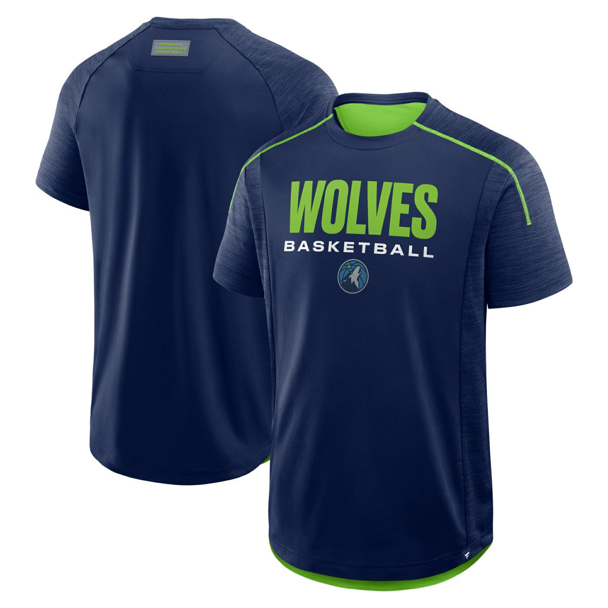 Minnesota Timberwolves Inbound Pass Play Practice T-Shirt Navy