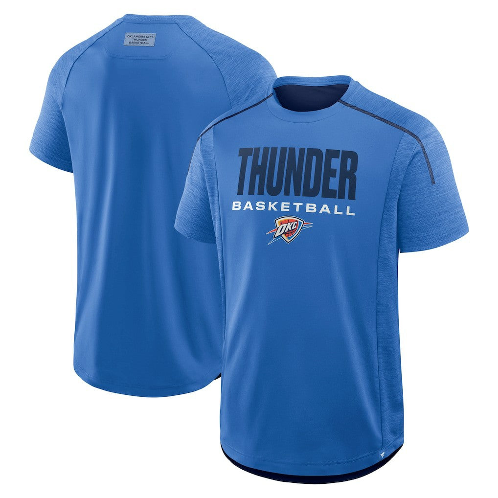 Oklahoma City Thunder Inbound Pass Play Practice T-Shirt Blue