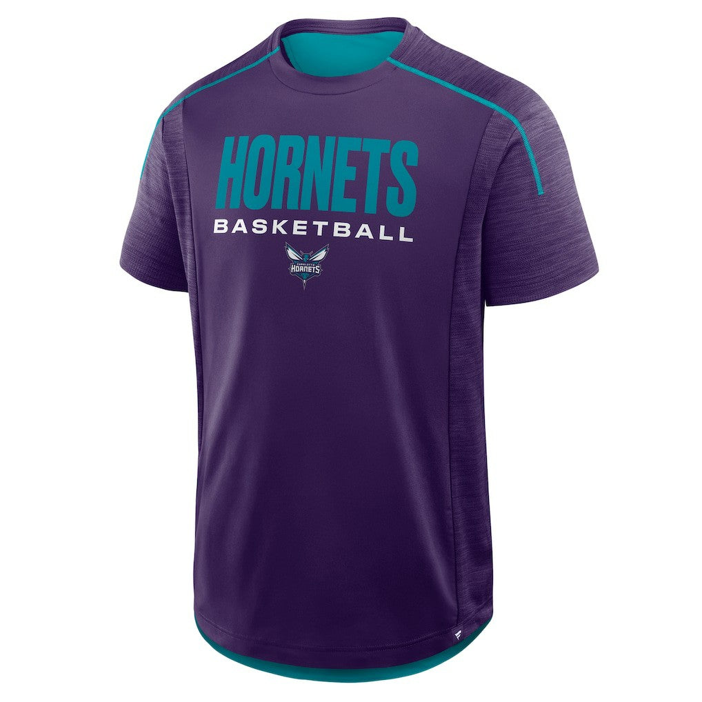 Charlotte Hornets Inbound Pass Play Practice T-Shirt Purple