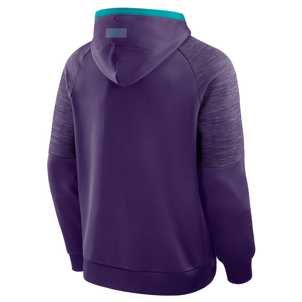 Charlotte Hornets Pick & Roll Defender Pullover Hoodie Purple