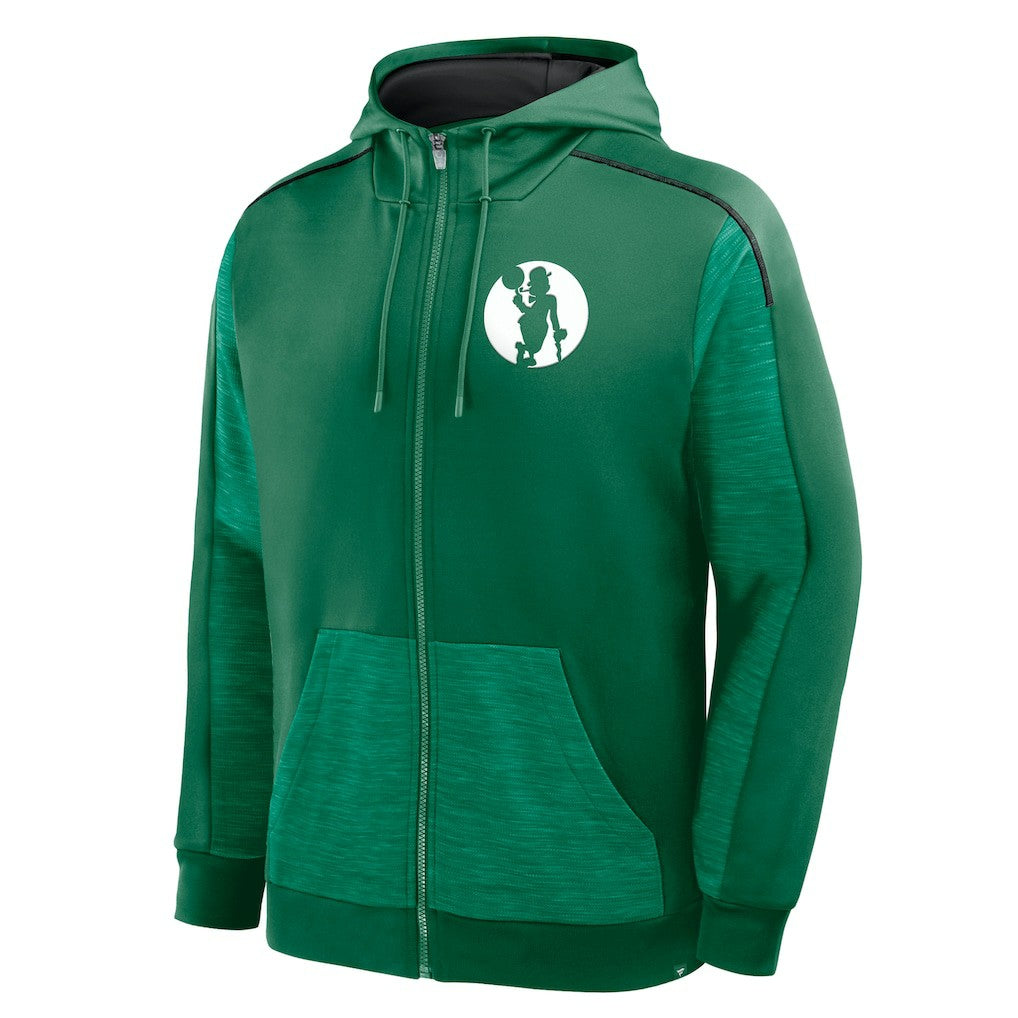 Boston Celtics Back Door Cut Play Defender Full-Zip Hoodie Kelly Green