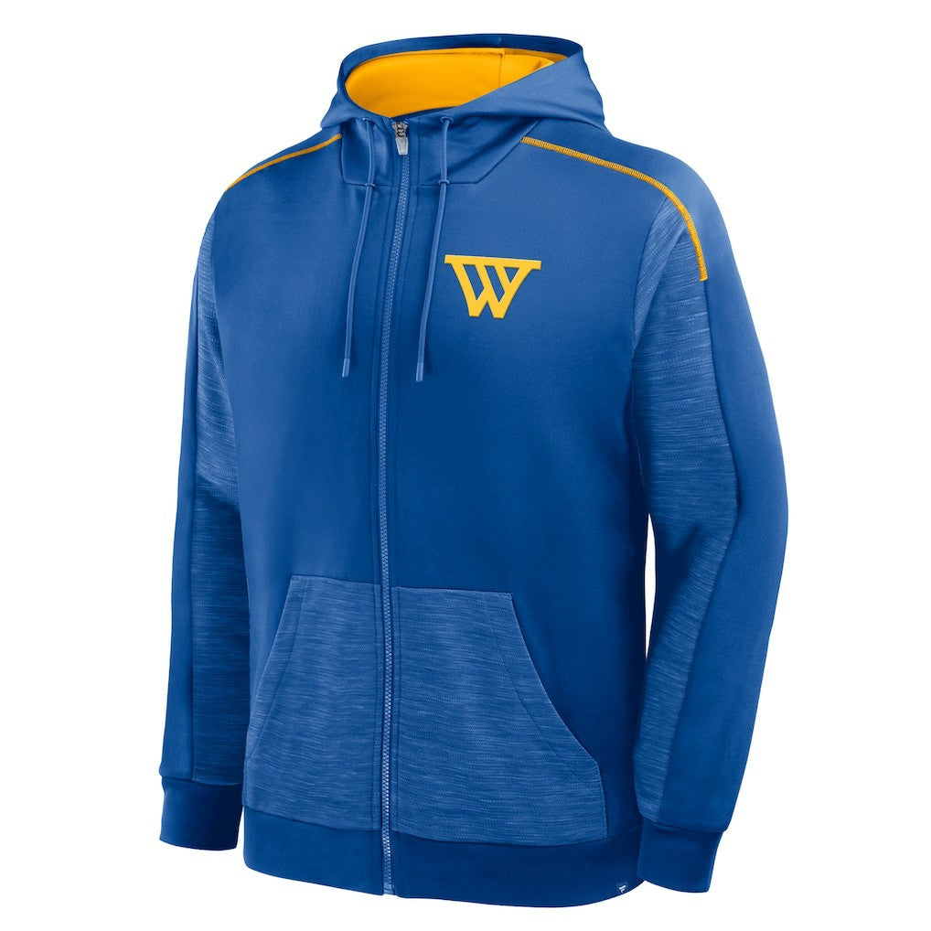 Golden State Warriors Back Door Cut Play Defender Full-Zip Hoodie Royal