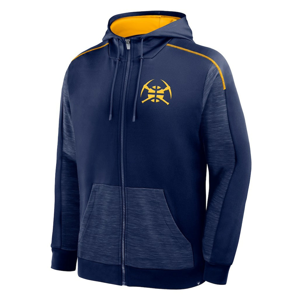 Denver Nuggets Back Door Cut Play Defender Full-Zip Hoodie Navy