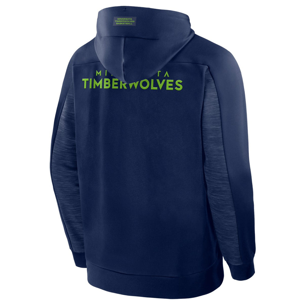 Minnesota Timberwolves Back Door Cut Play Defender Full-Zip Hoodie Navy