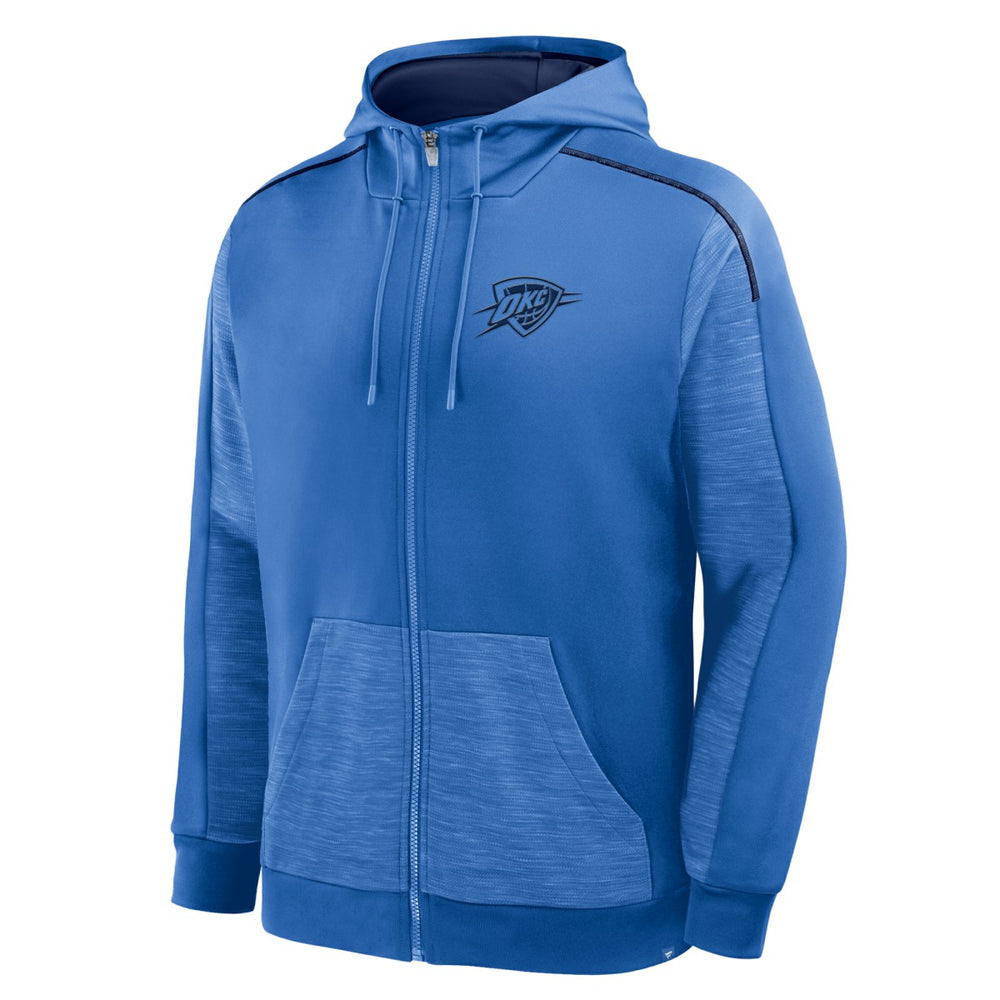 Oklahoma City Thunder Back Door Cut Play Defender Full-Zip Hoodie Blue