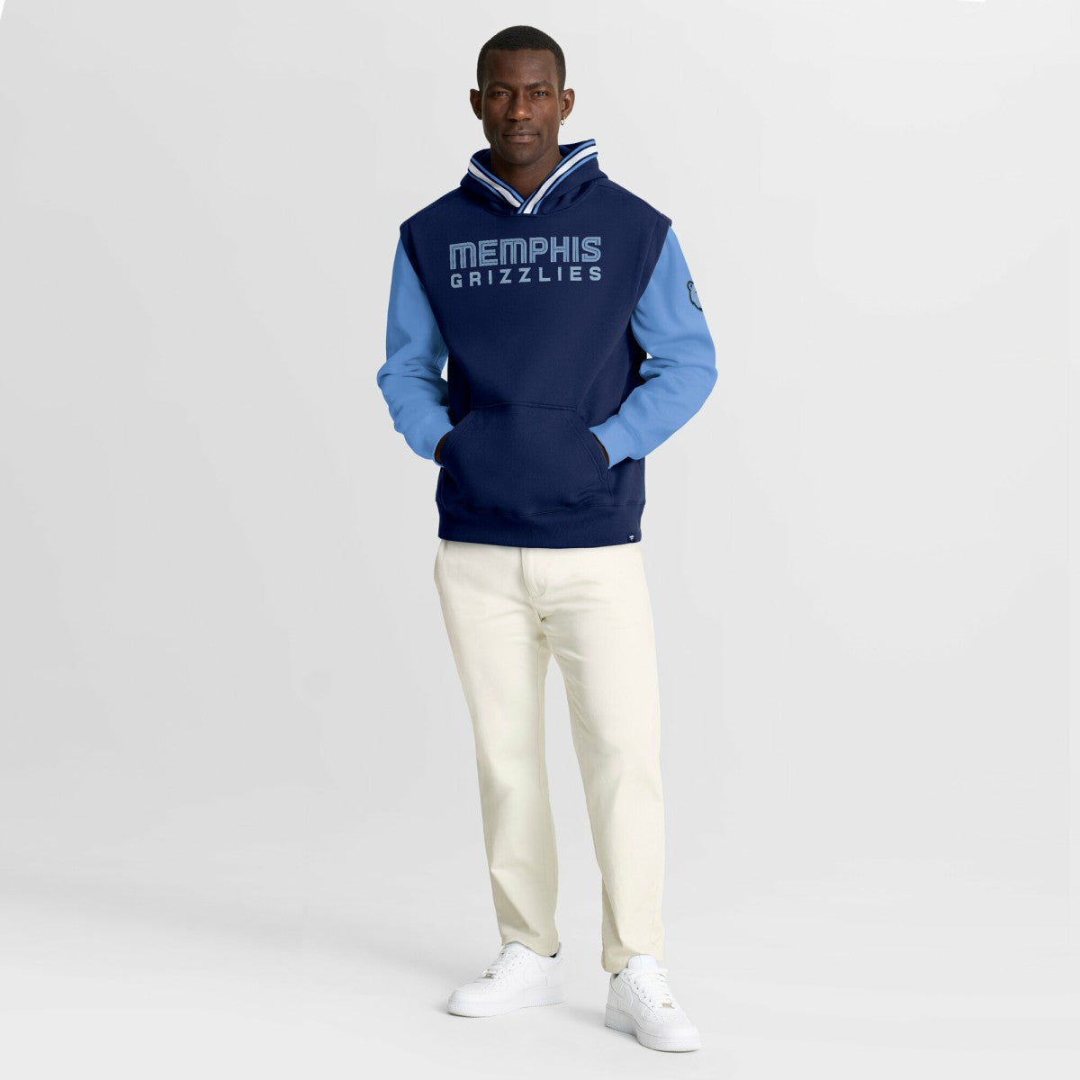 Memphis Grizzlies Half Court Shot Clock Fastbreak Hoodie Navy/Blue