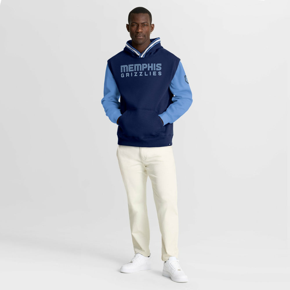 Memphis Grizzlies Half Court Shot Clock Fastbreak Hoodie Navy/Blue