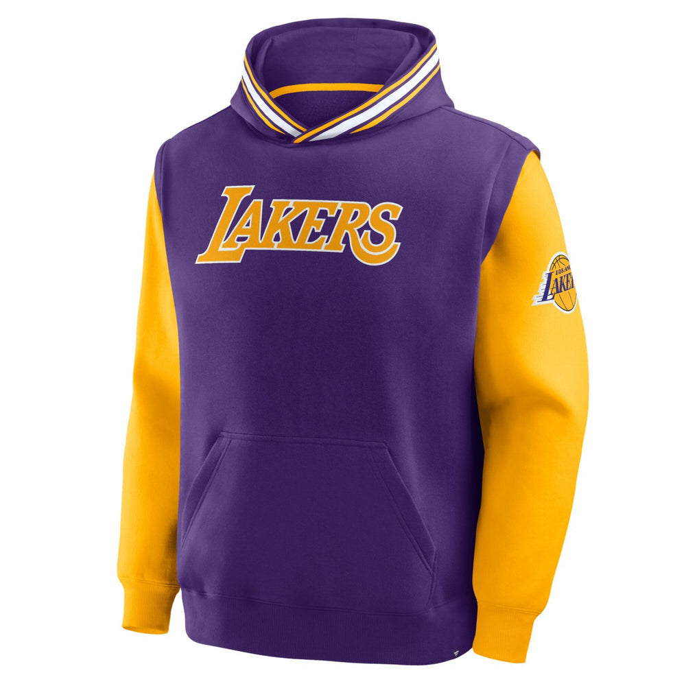 Los Angeles Lakers Half Court Shot Clock Fastbreak Hoodie Purple/Gold