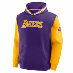 Los Angeles Lakers Half Court Shot Clock Fastbreak Hoodie Purple/Gold
