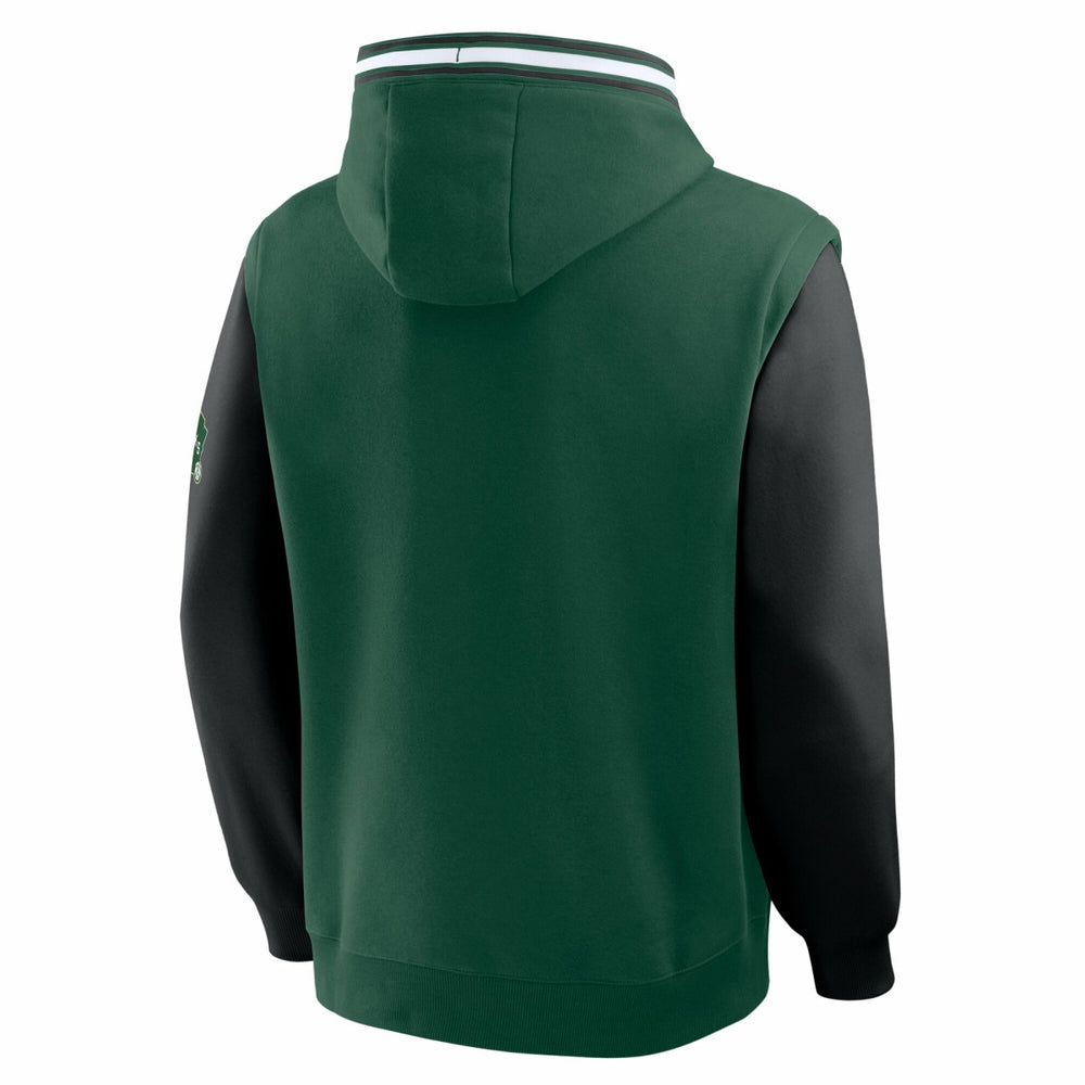 Milwaukee Bucks Half Court Shot Clock Fastbreak Hoodie Hunter Green/Black