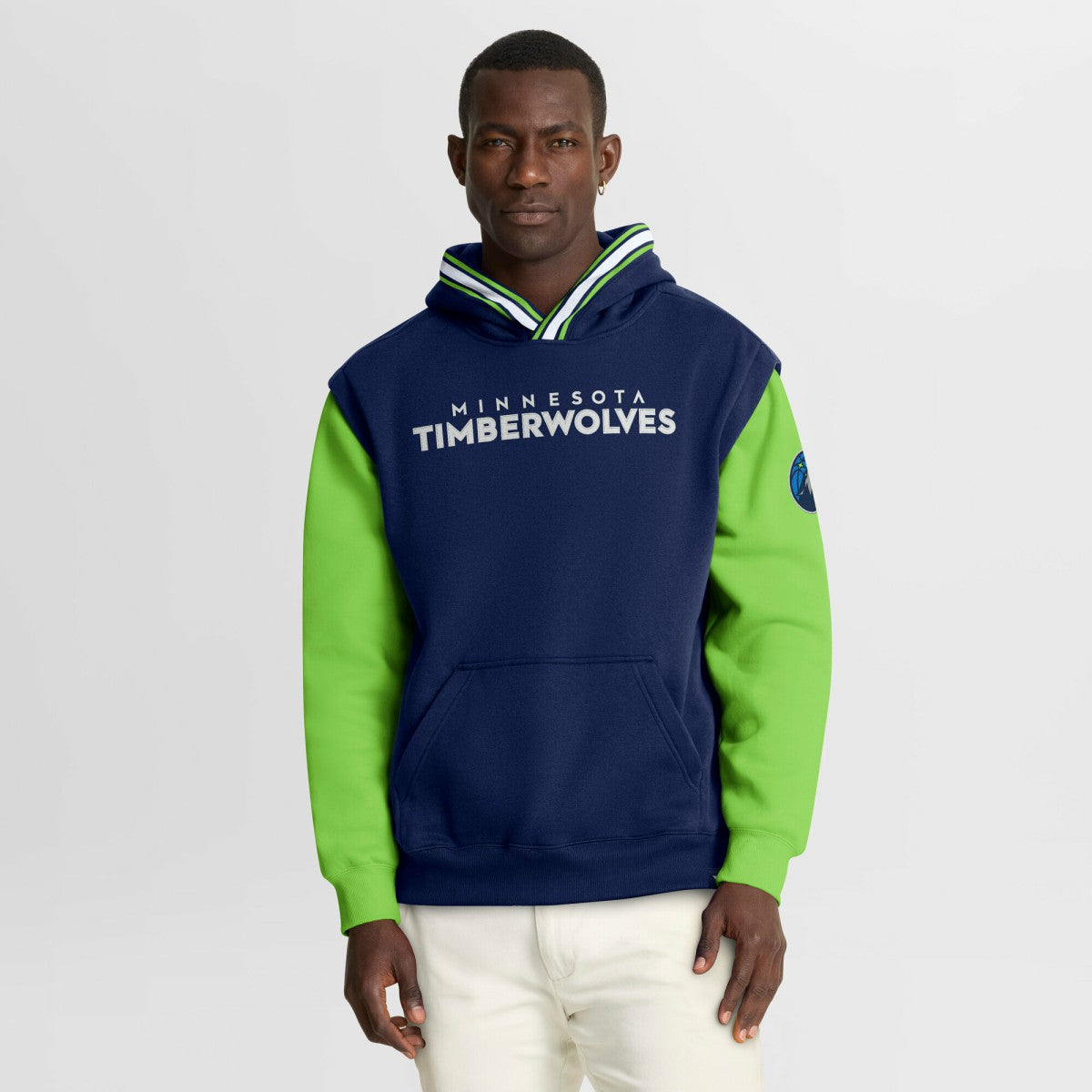 Minnesota Timberwolves Half Court Shot Clock Fastbreak Hoodie Navy/Green