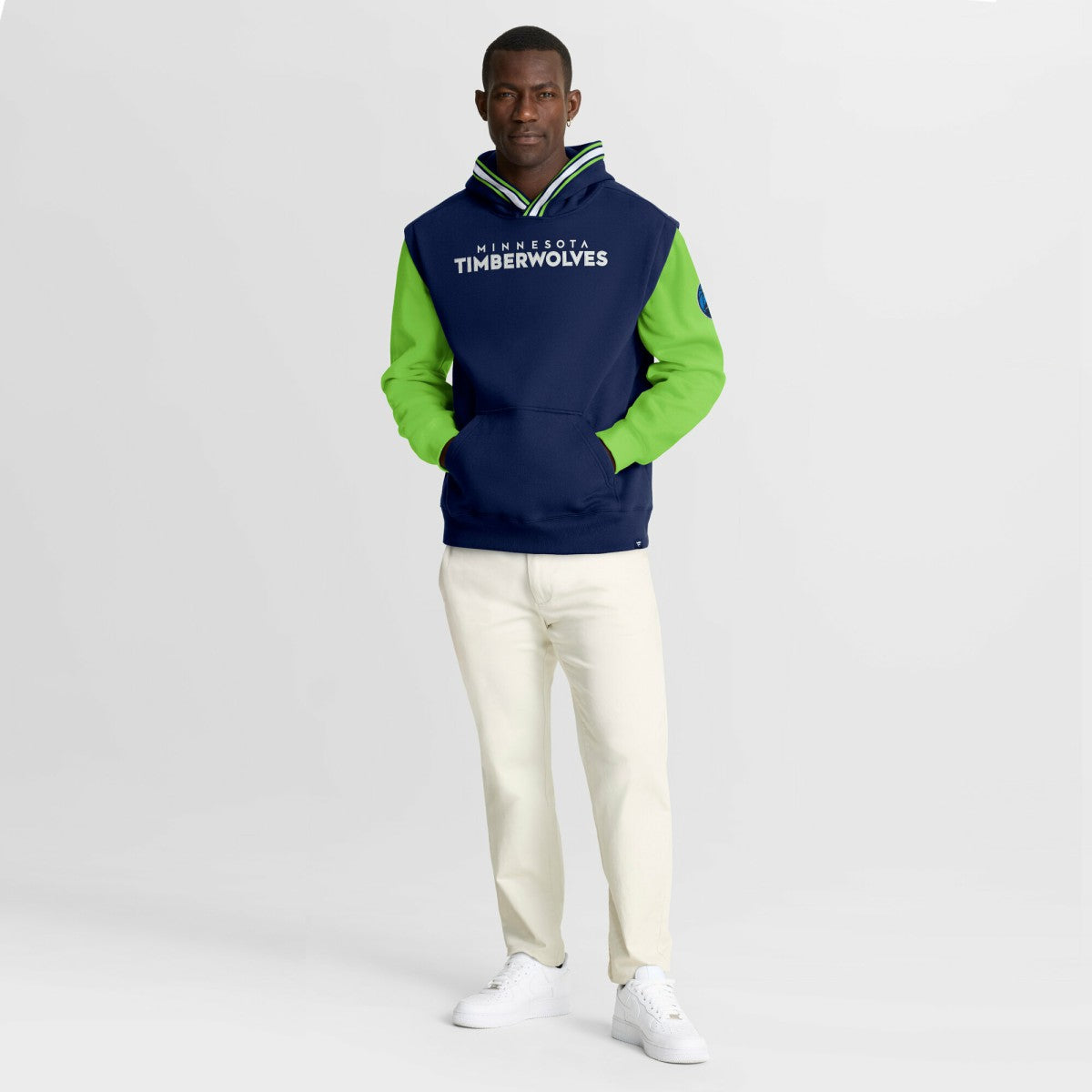 Minnesota Timberwolves Half Court Shot Clock Fastbreak Hoodie Navy/Green
