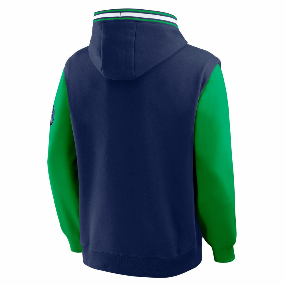 Minnesota Timberwolves Half Court Shot Clock Fastbreak Hoodie Navy/Green