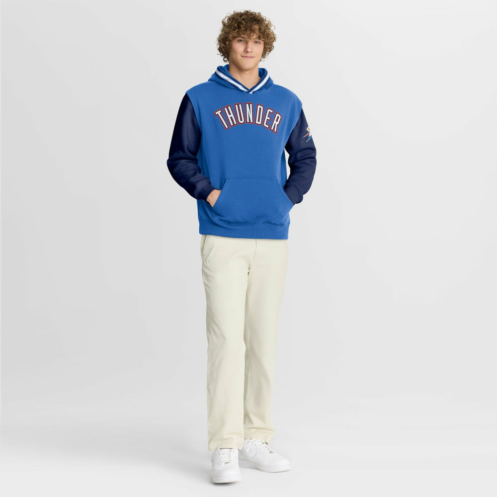 Oklahoma City Thunder Half Court Shot Clock Fastbreak Hoodie Blue/Navy