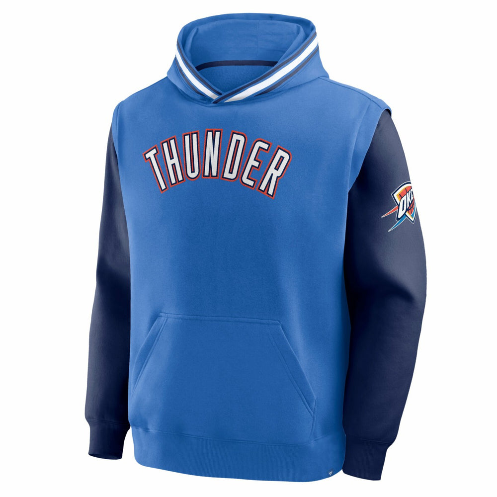 Oklahoma City Thunder Half Court Shot Clock Fastbreak Hoodie Blue/Navy