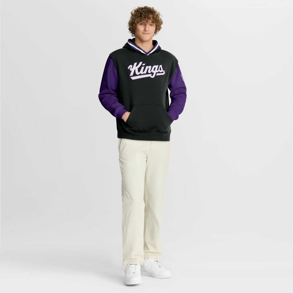 Sacramento Kings Half Court Shot Clock Fastbreak Hoodie Black/Purple
