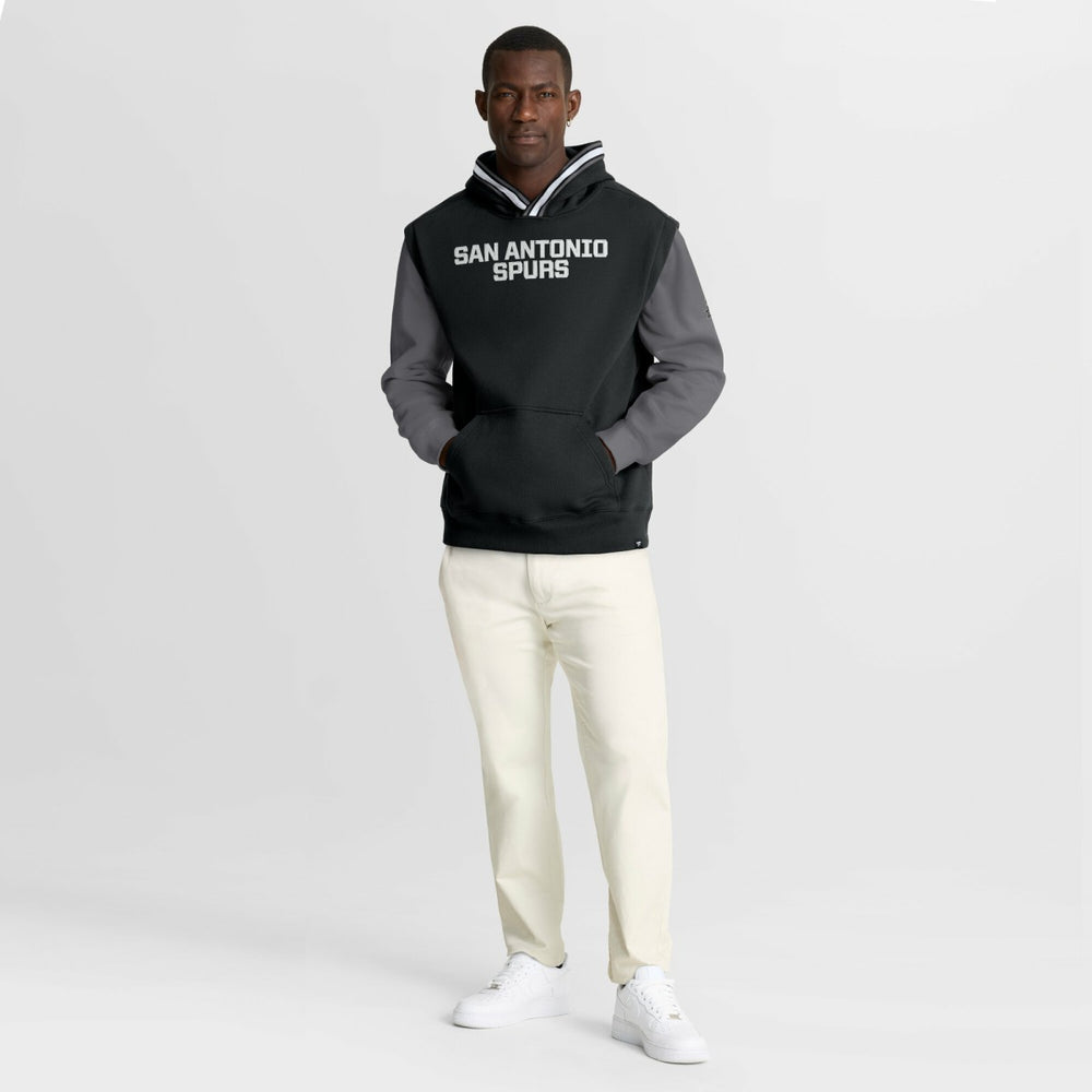 San Antonio Spurs Half Court Shot Clock Fastbreak Hoodie Black/Gray