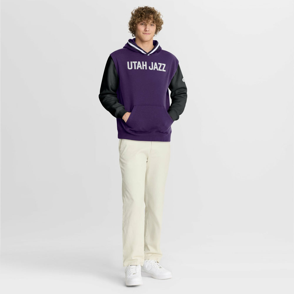 Utah Jazz Half Court Shot Clock Fastbreak Hoodie Purple/Black