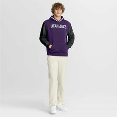 Utah Jazz Half Court Shot Clock Fastbreak Hoodie Purple/Black