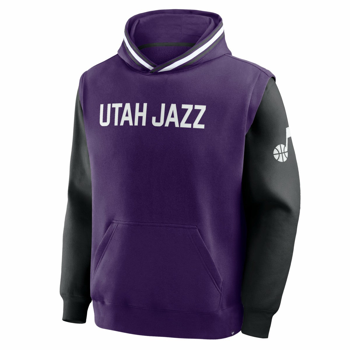 Utah Jazz Half Court Shot Clock Fastbreak Hoodie Purple/Black