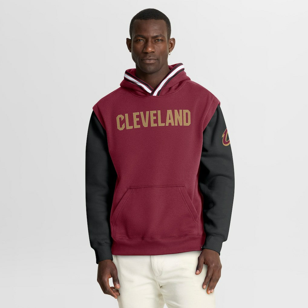 Cleveland Cavaliers Half Court Shot Clock Fastbreak Hoodie Wine/Black