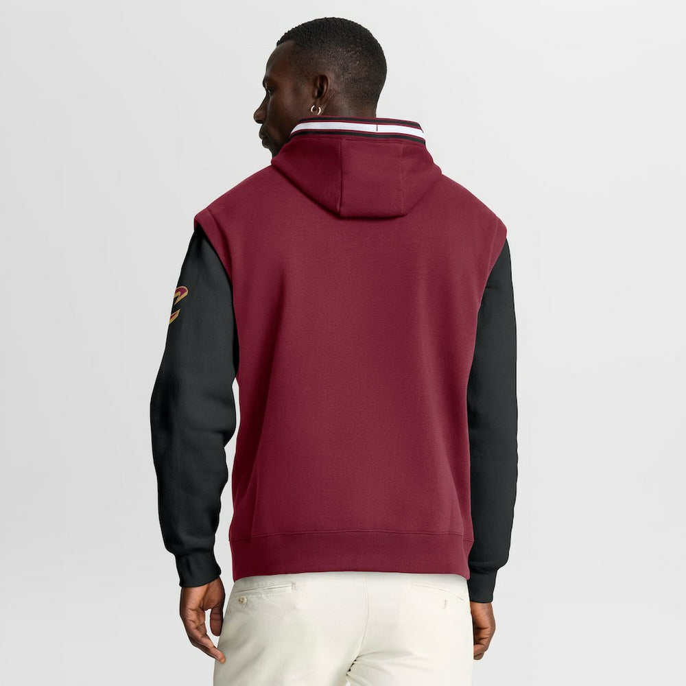 Cleveland Cavaliers Half Court Shot Clock Fastbreak Hoodie Wine/Black