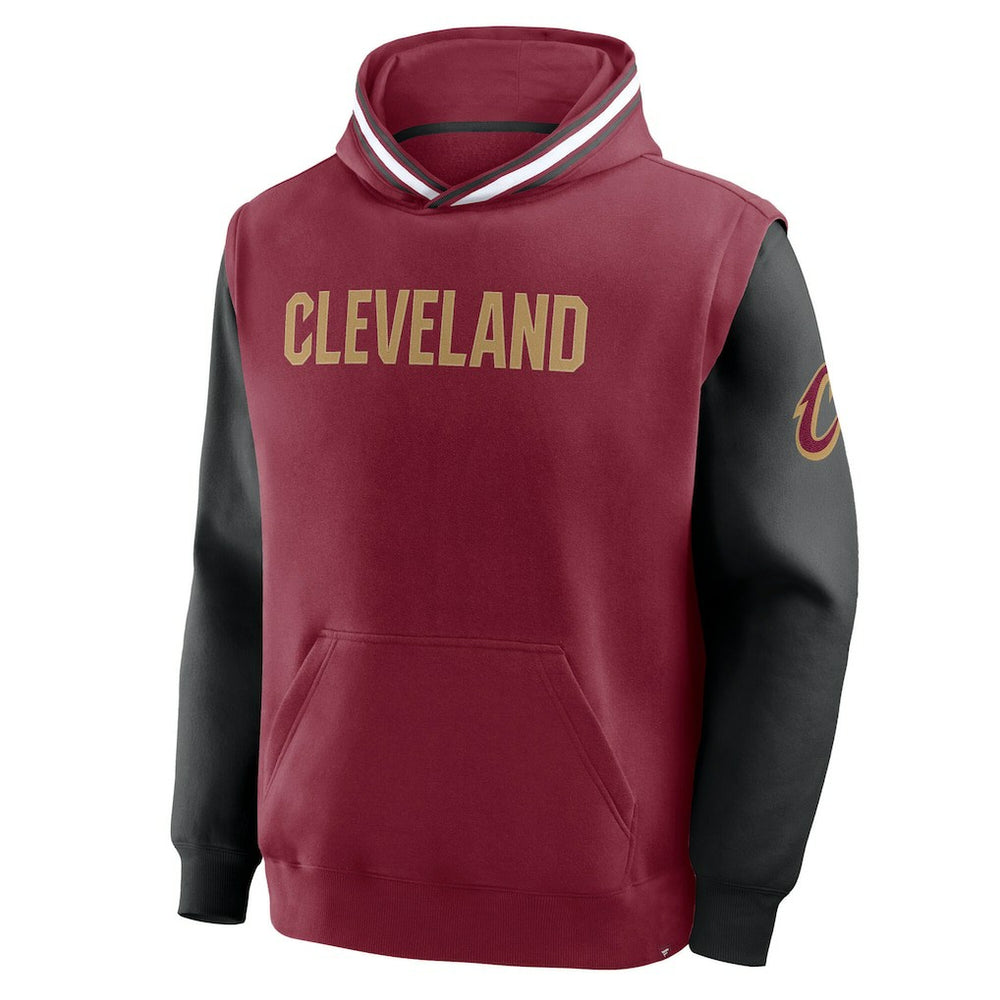 Cleveland Cavaliers Half Court Shot Clock Fastbreak Hoodie Wine/Black