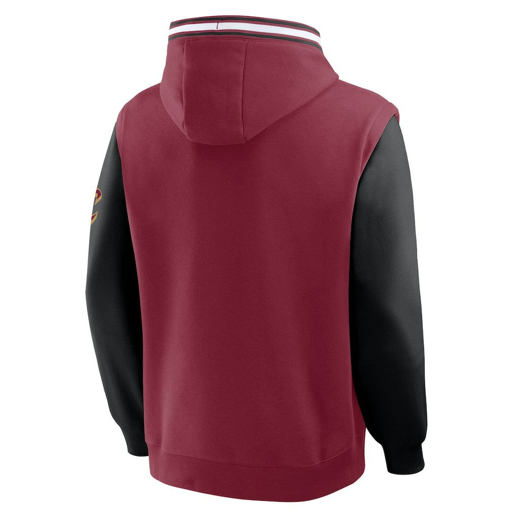 Cleveland Cavaliers Half Court Shot Clock Fastbreak Hoodie Wine/Black