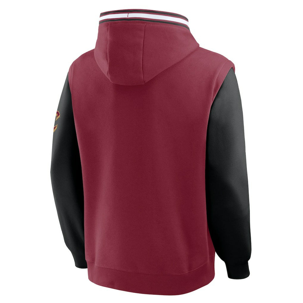 Cleveland Cavaliers Half Court Shot Clock Fastbreak Hoodie Wine/Black