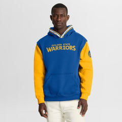 Golden State Warriors Half Court Shot Clock Fastbreak Hoodie Royal/Gold