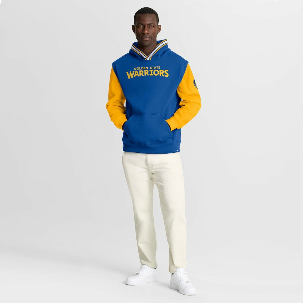 Golden State Warriors Half Court Shot Clock Fastbreak Hoodie Royal/Gold