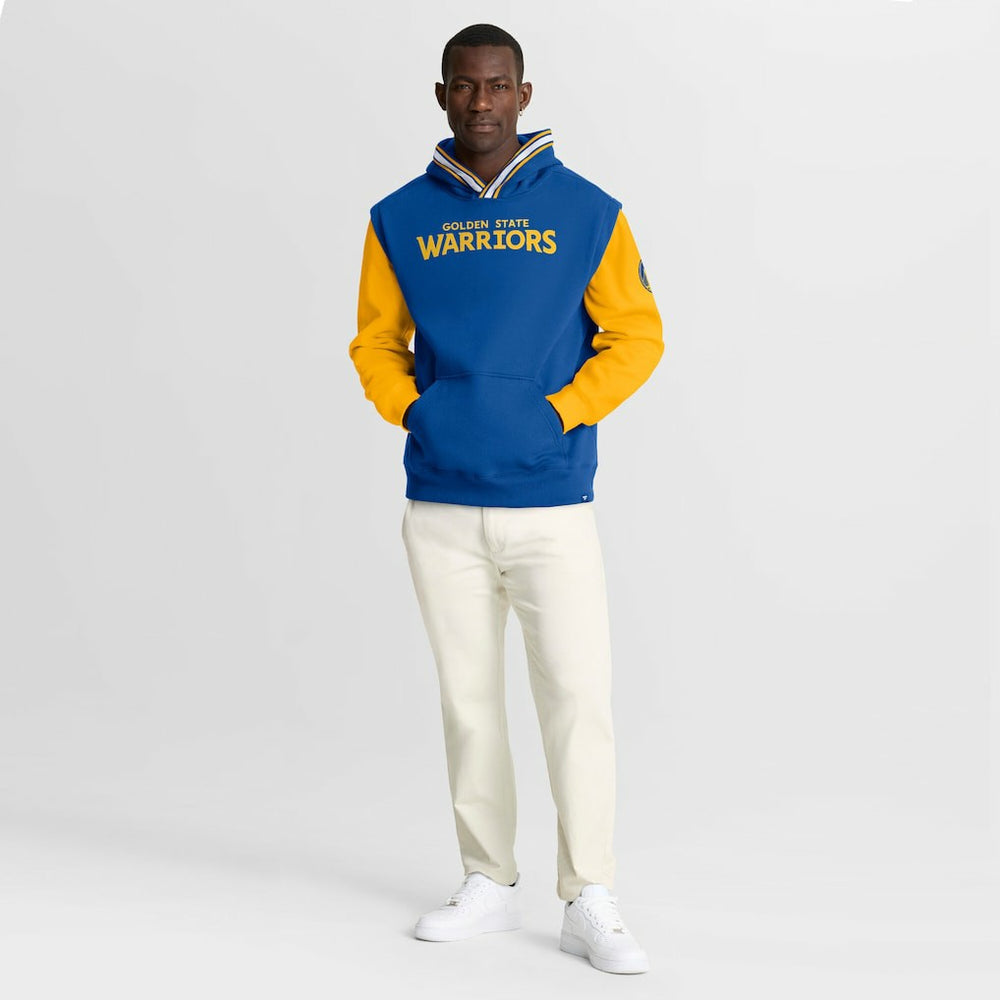 Golden State Warriors Half Court Shot Clock Fastbreak Hoodie Royal/Gold