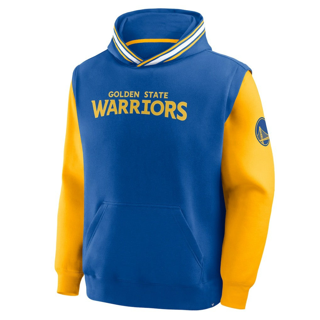 Golden State Warriors Half Court Shot Clock Fastbreak Hoodie Royal/Gold