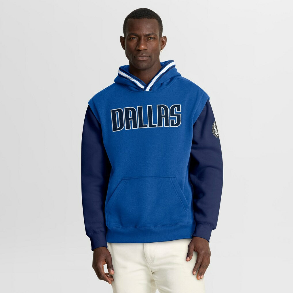 Dallas Mavericks Half Court Shot Clock Fastbreak Hoodie Blue/Navy