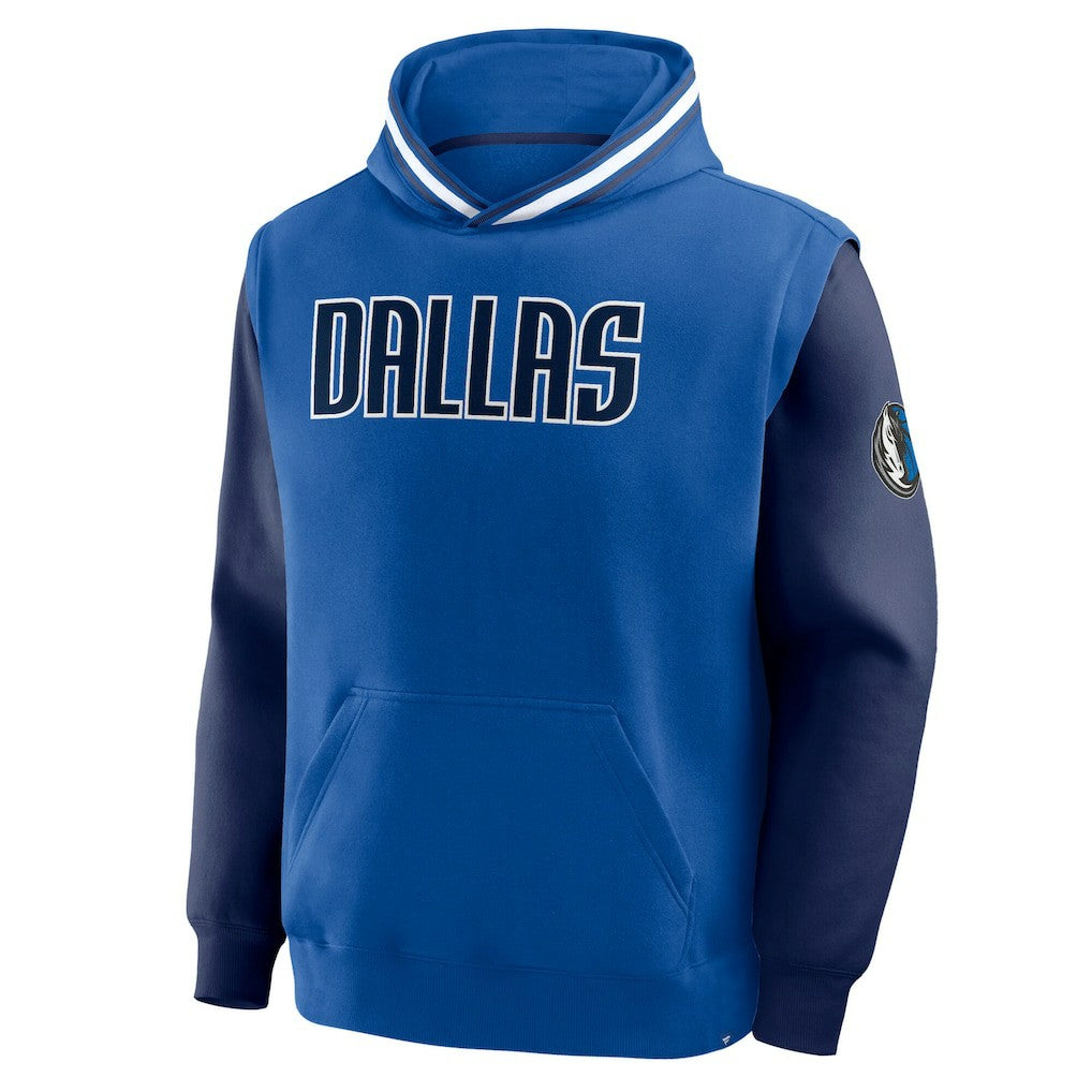 Dallas Mavericks Half Court Shot Clock Fastbreak Hoodie Blue/Navy