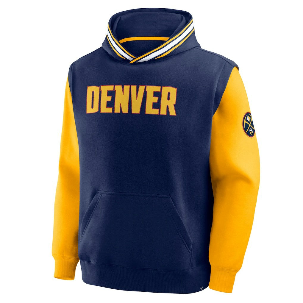 Denver Nuggets Half Court Shot Clock Fastbreak Hoodie Navy/Gold