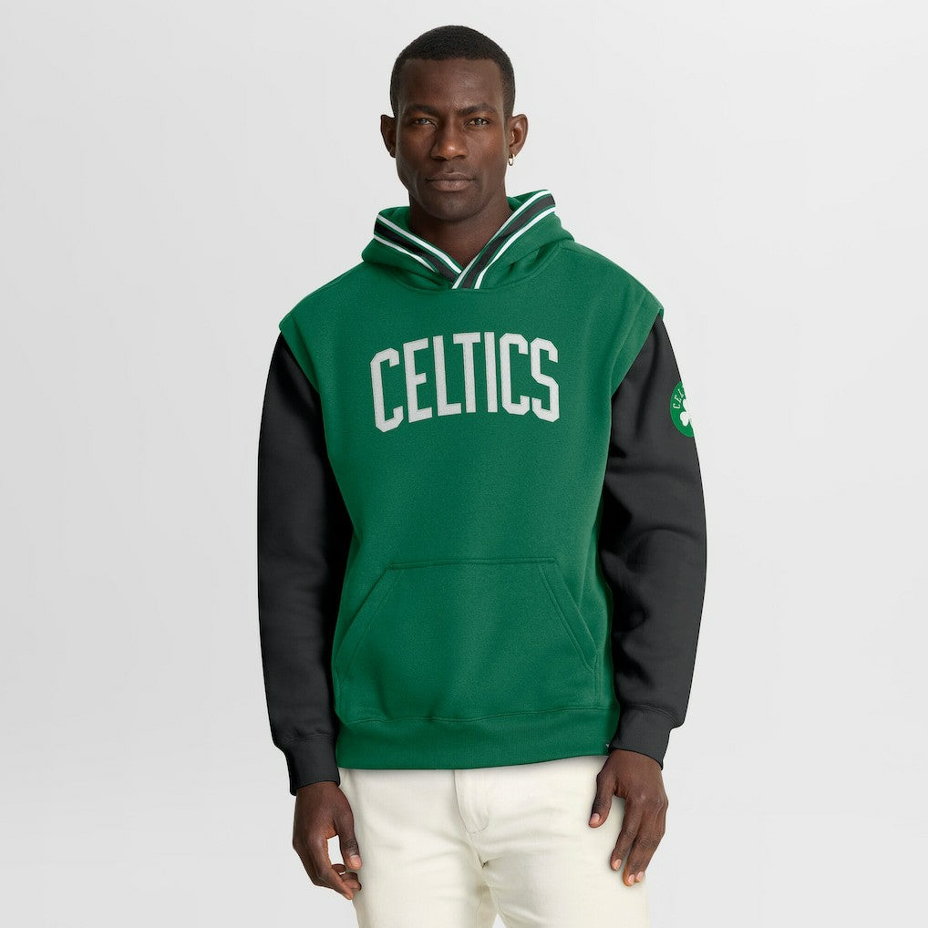 Boston Celtics Half Court Shot Clock Fastbreak Hoodie Kelly Green/Black