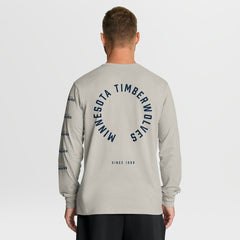 Minnesota Timberwolves Crossover Collection Ball Screen Action Premium Long Sleeve T-Shirt Cream