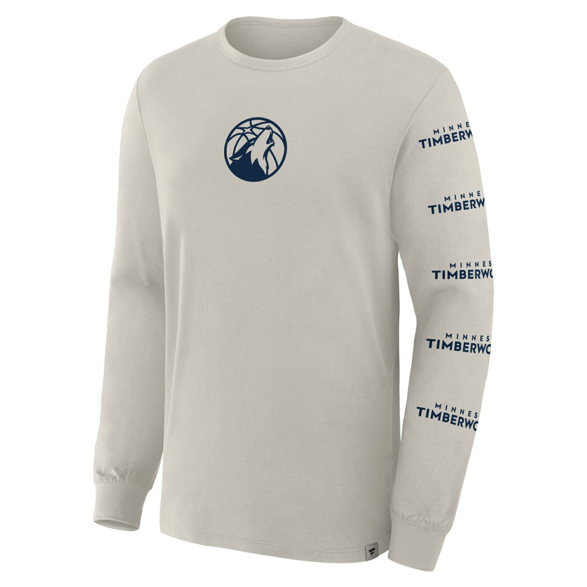 Minnesota Timberwolves Crossover Collection Ball Screen Action Premium Long Sleeve T-Shirt Cream