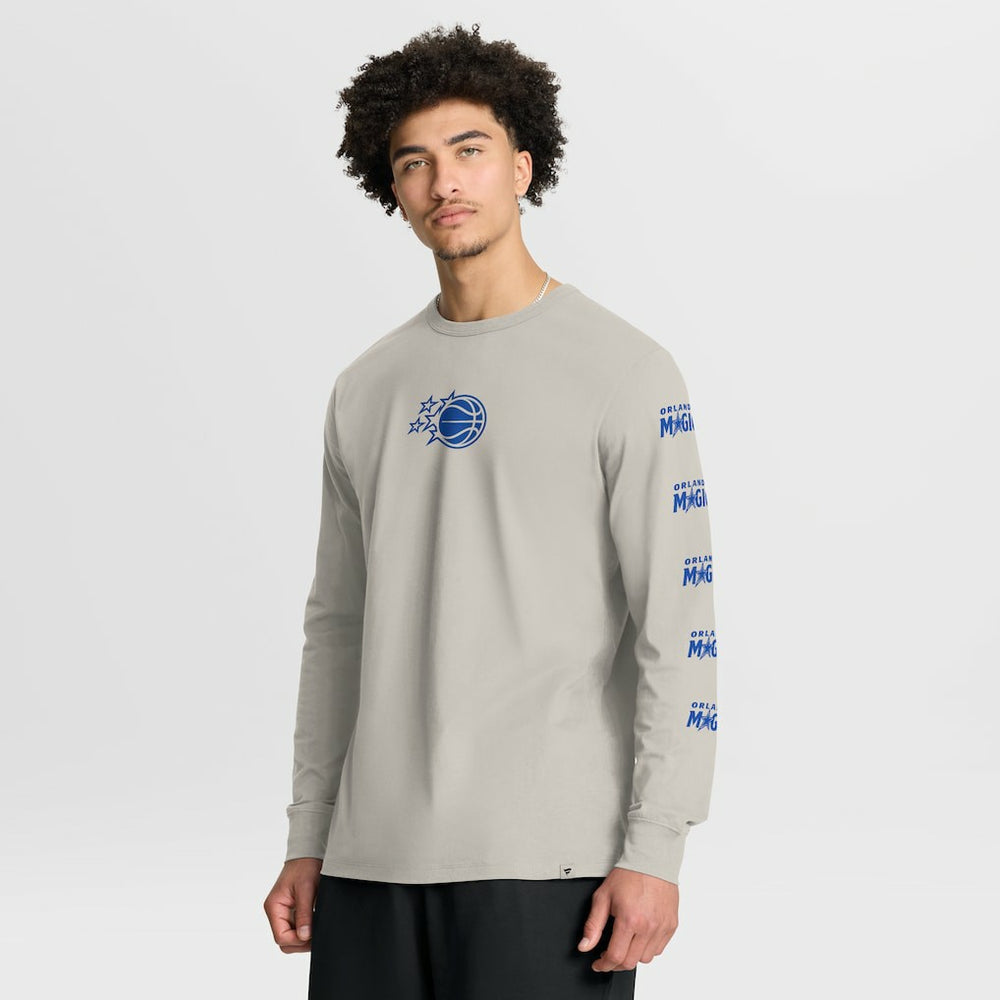 Orlando Magic Crossover Collection Ball Screen Action Premium Long Sleeve T-Shirt Cream