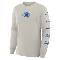 Orlando Magic Crossover Collection Ball Screen Action Premium Long Sleeve T-Shirt Cream