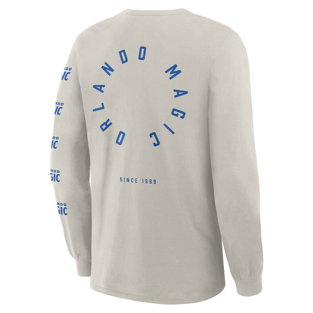 Orlando Magic Crossover Collection Ball Screen Action Premium Long Sleeve T-Shirt Cream