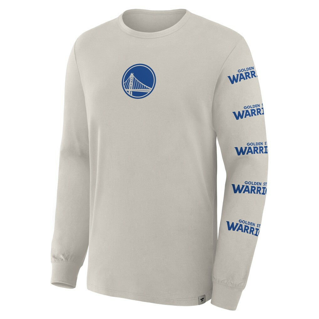 Golden State Warriors Crossover Collection Ball Screen Action Premium Long Sleeve T-Shirt Cream