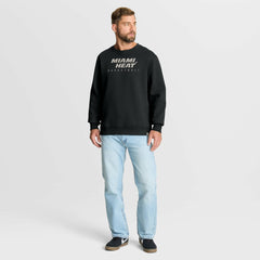 Miami Heat Crossover Collection Defensive Rotation Drill Premium Pullover Sweatshirt Black