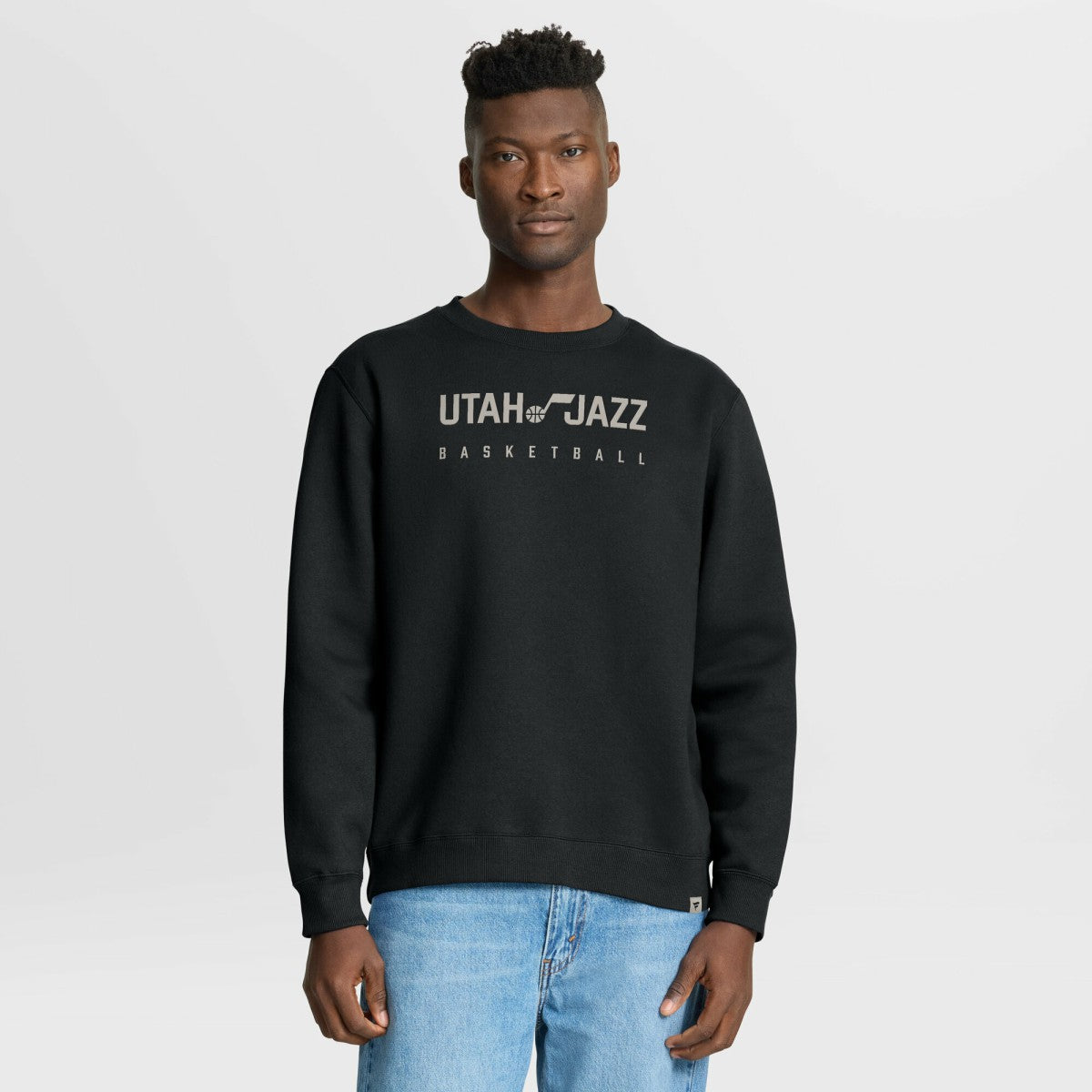 Utah Jazz Crossover Collection Defensive Rotation Drill Premium Pullover Sweatshirt Black