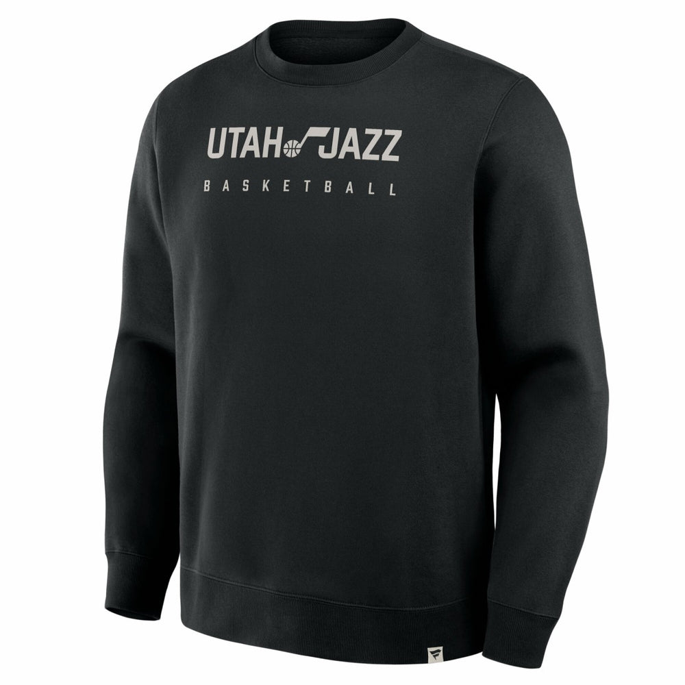 Utah Jazz Crossover Collection Defensive Rotation Drill Premium Pullover Sweatshirt Black