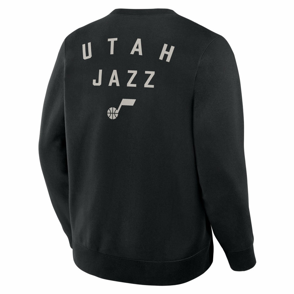 Utah Jazz Crossover Collection Defensive Rotation Drill Premium Pullover Sweatshirt Black