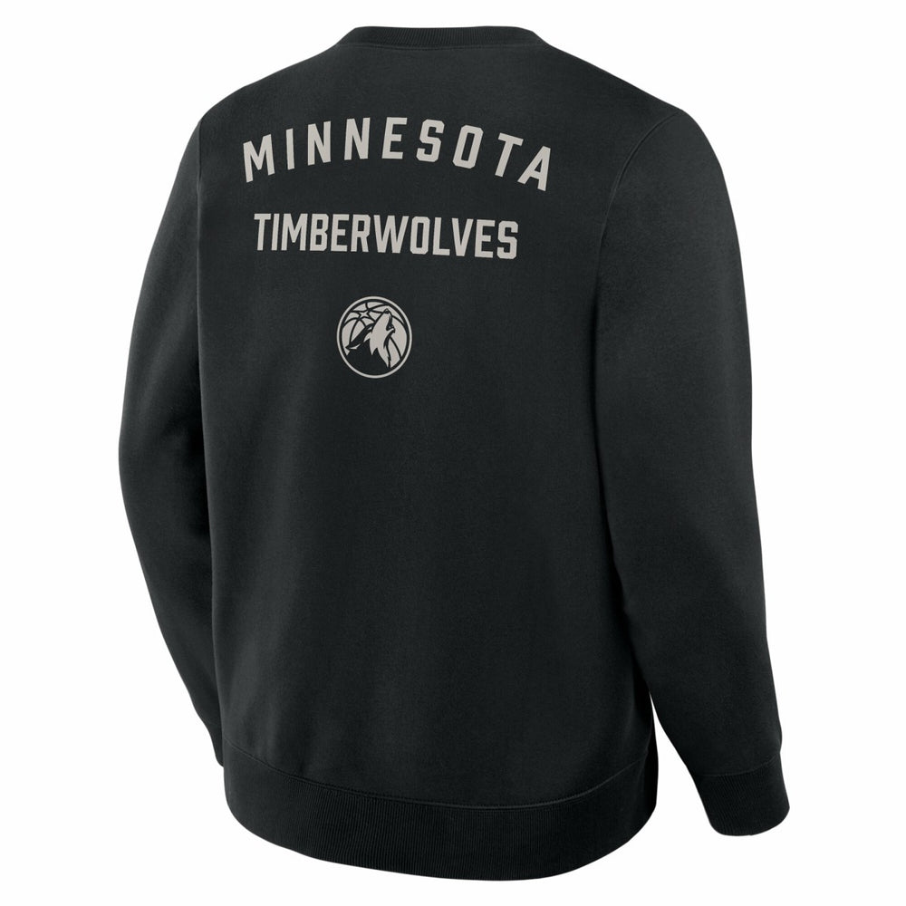 Minnesota Timberwolves Crossover Collection Defensive Rotation Drill Premium Pullover Sweatshirt Black